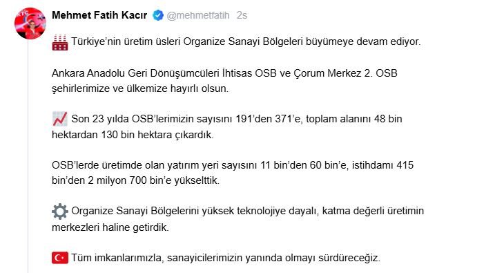 Sanayi ve Teknoloji Bakanı