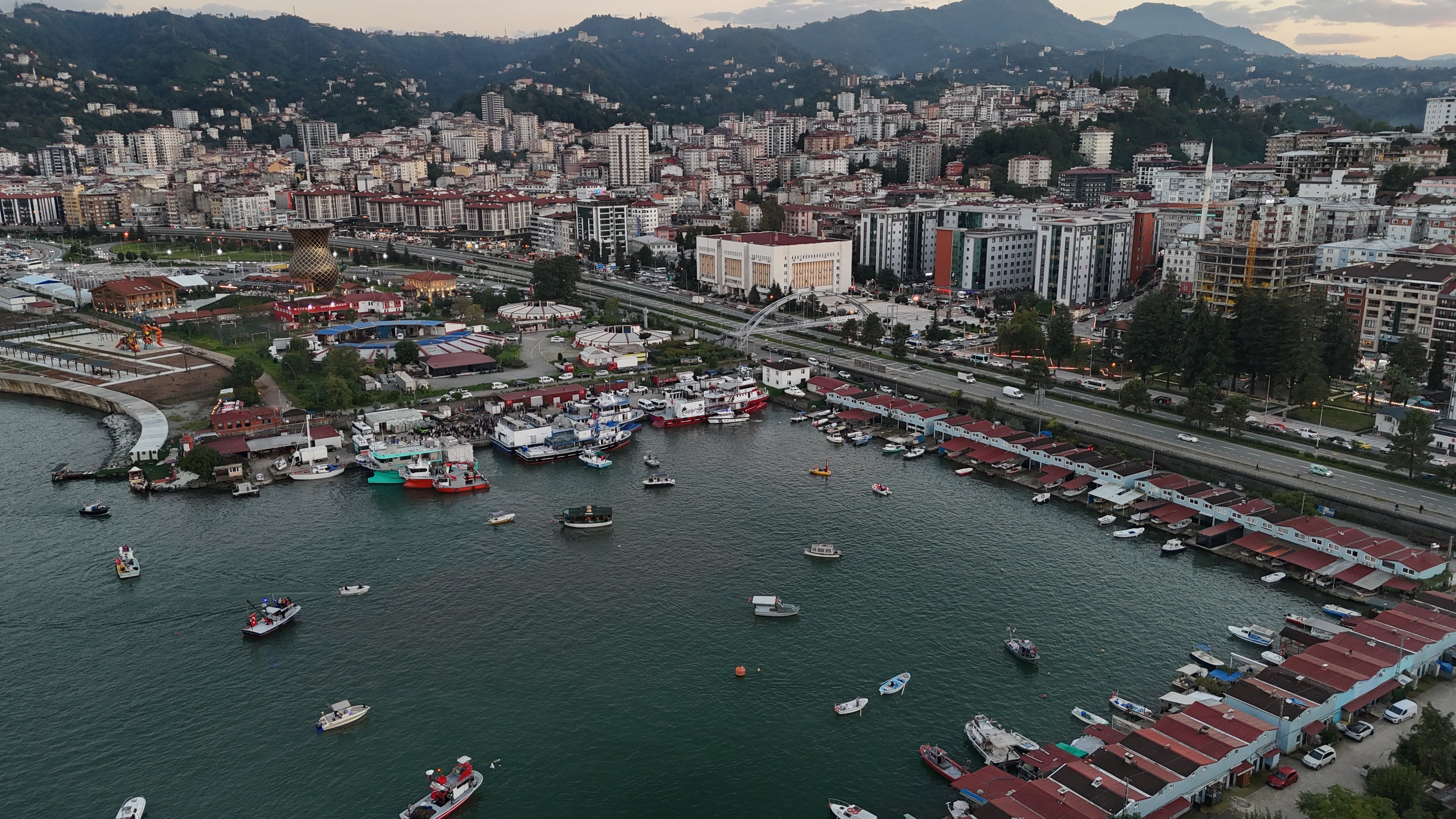 Doğu Karadeniz'de Sumud Filosu'na