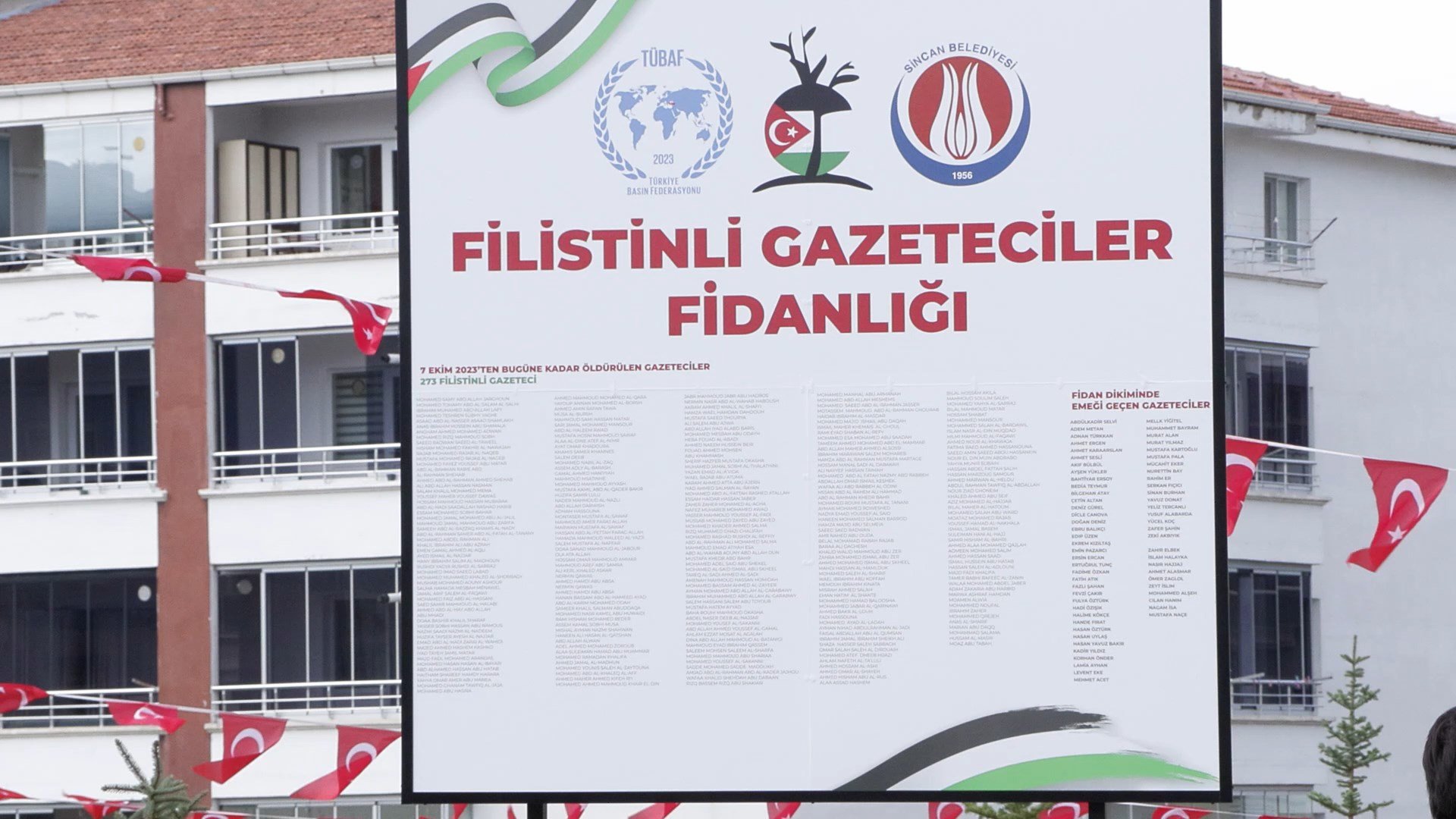 AK Parti’den Anlamlı Tören: Filistinli Şehit Gazeteciler İçin Fidanlık Kuruldu