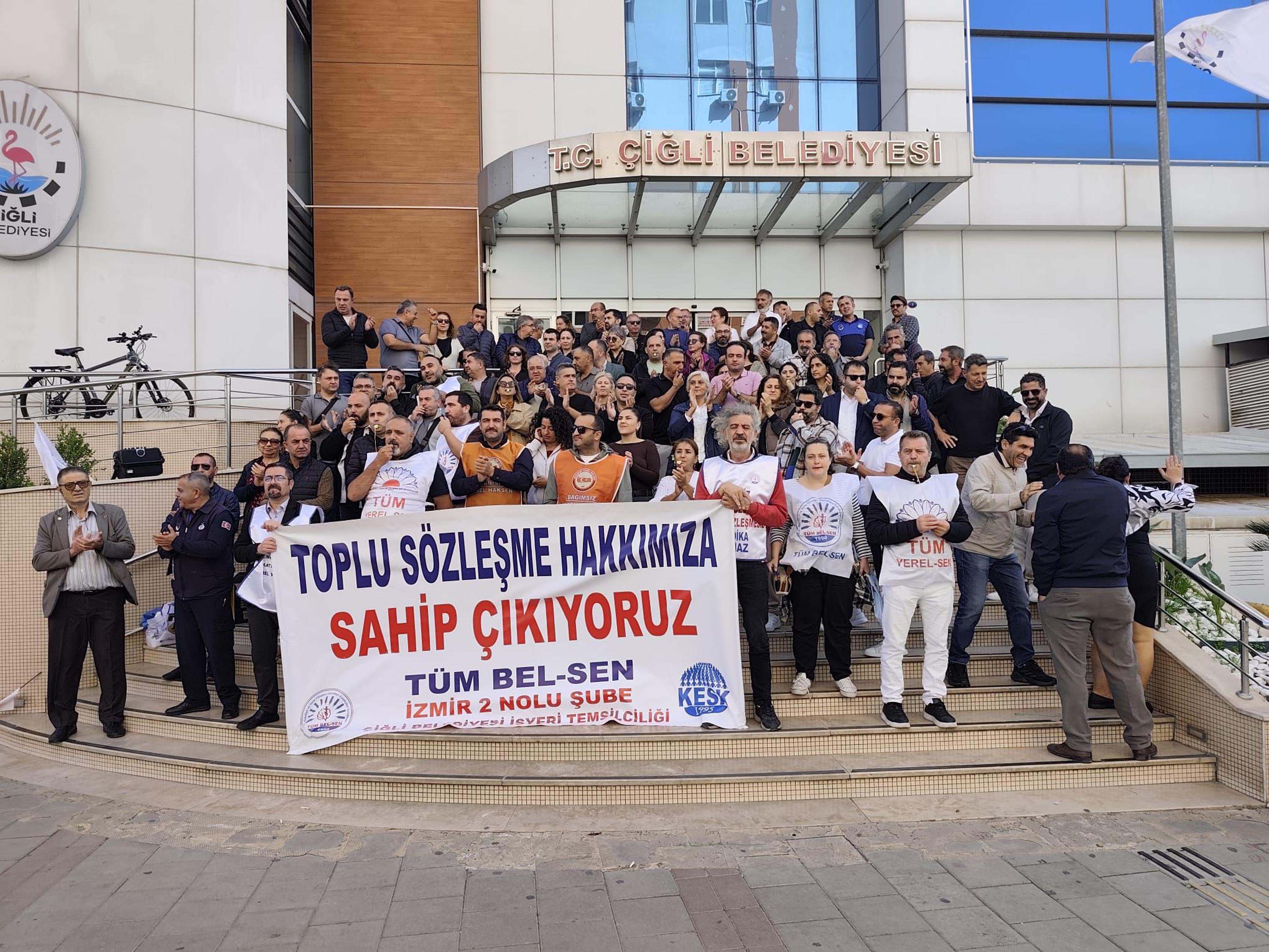 Çiğli Belediyesi'nde Tüm Bel-Sen'e