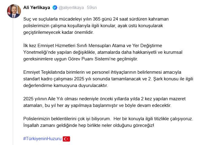 İçişleri Bakanı Ali Yerlikaya,