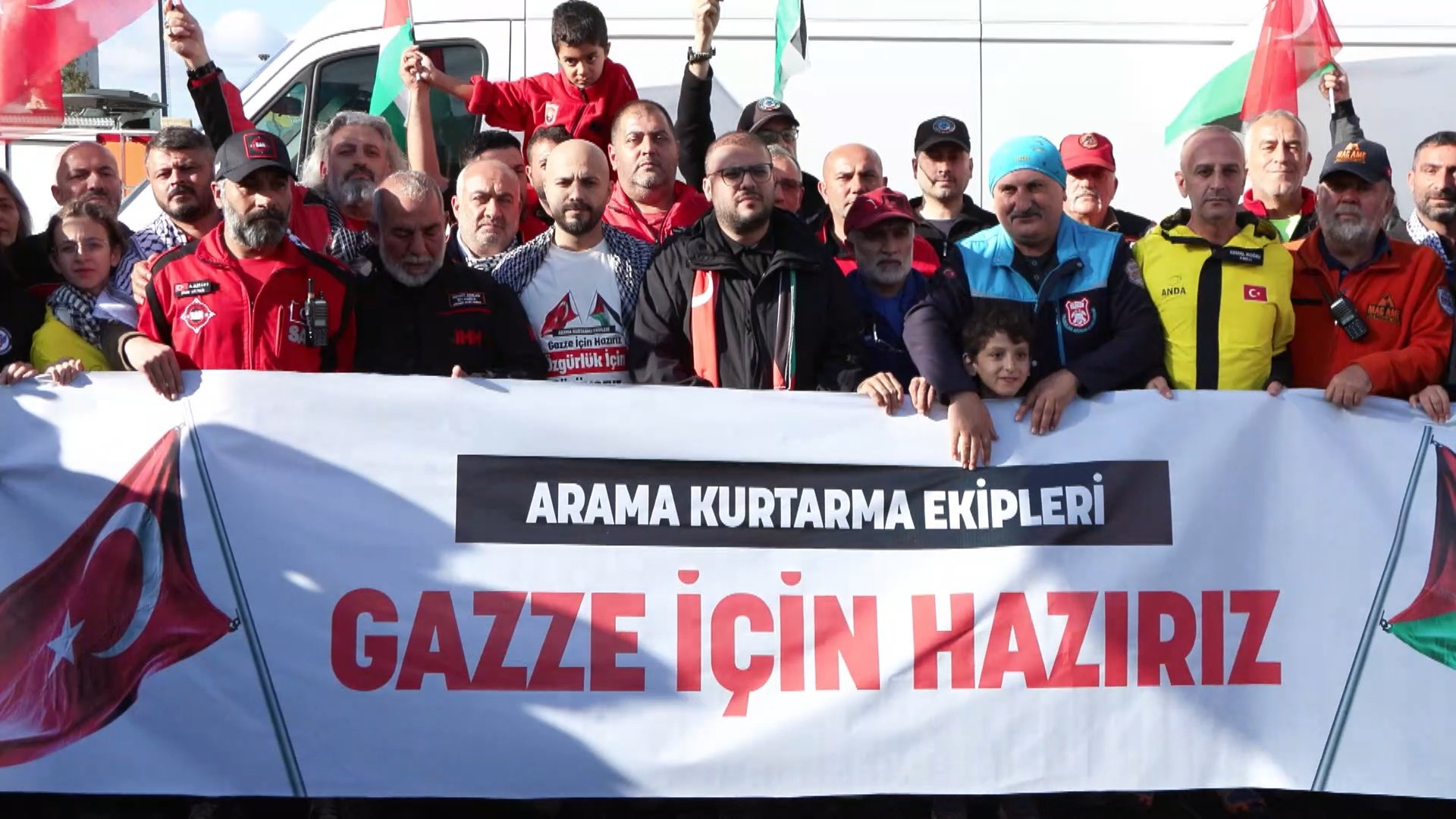 Arama Kurtarma Ekipleri’nden İsrail Konsolosluğu’na ‘Gazze’ye Özgürlük Konvoyu’