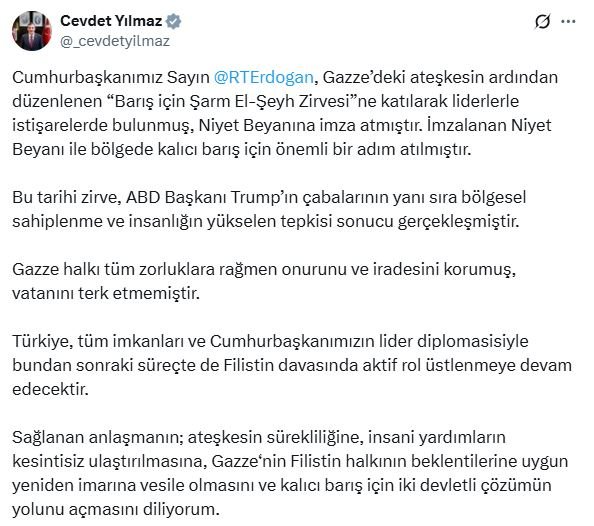 Cumhurbaşkanı Yardımcısı Cevdet Yılmaz,