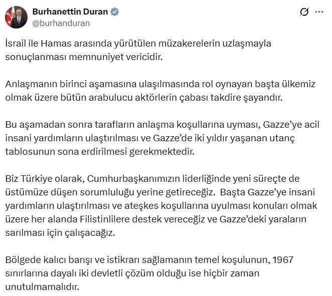 İletişim Başkanı Burhanettin Duran,