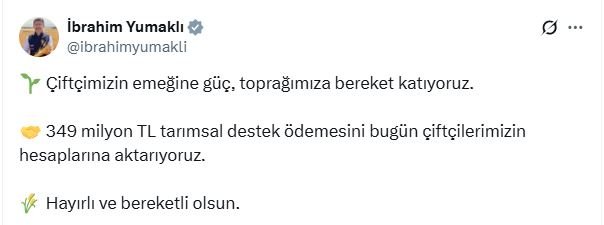 Tarım ve Orman Bakanı