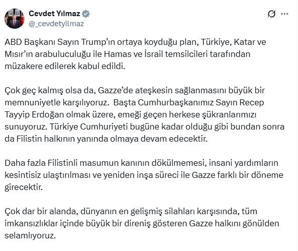 Cumhurbaşkanı Yardımcısı Cevdet Yılmaz,