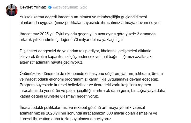 Cumhurbaşkanı Yardımcısı Cevdet Yılmaz,