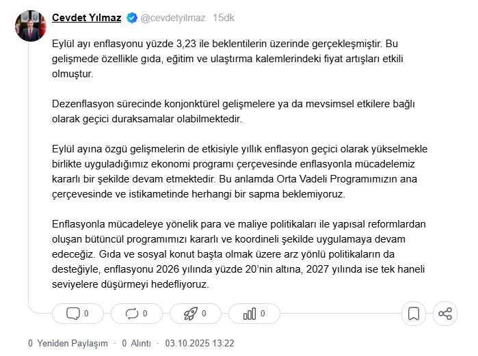 Cumhurbaşkanı Yardımcısı Cevdet Yılmaz,