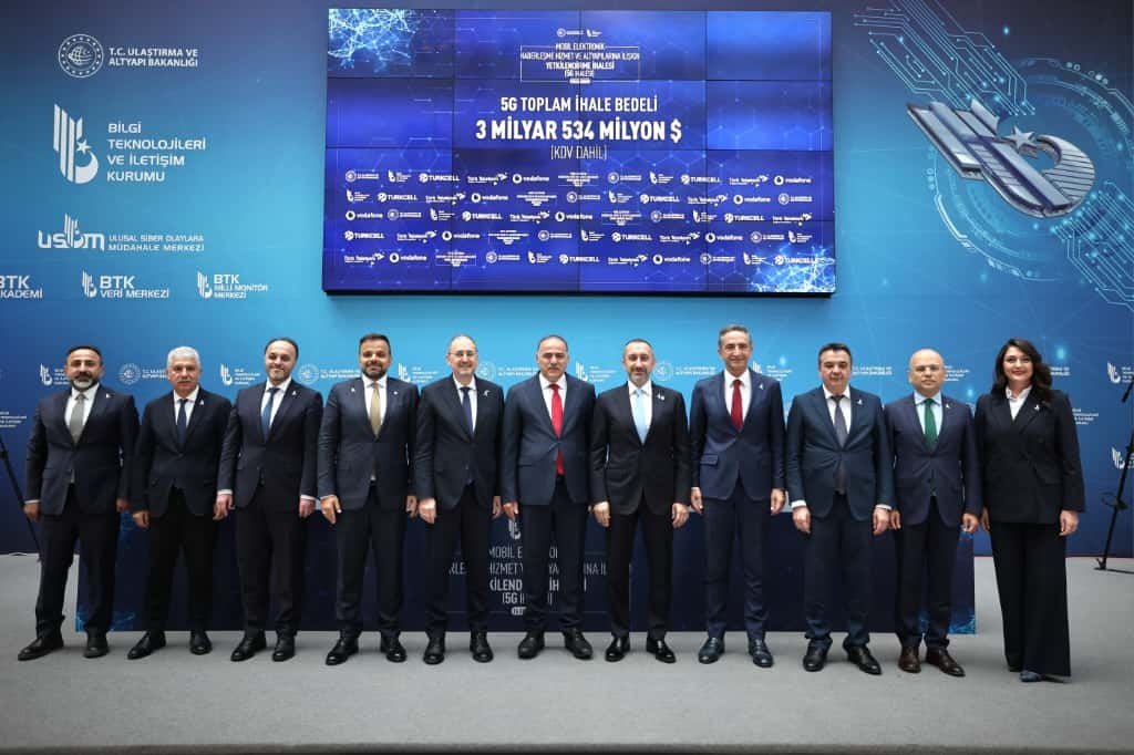 Türkiye'nin 5G ihalesi tamamlandı.