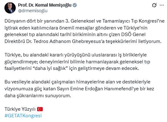 Sağlık Bakanı Kemal Memişoğlu,