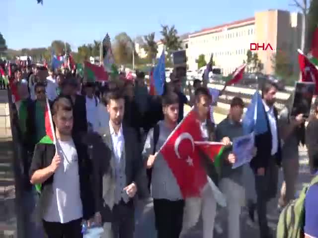 Samsun OMÜ öğrencileri, İsrail'in