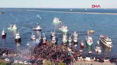 Samsun'da Filistin'e destek için tarihi