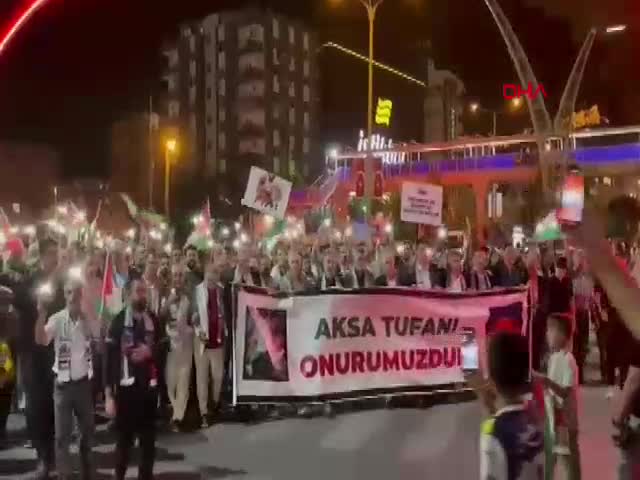 Mardin'de STK'ların düzenlediği Gazze'ye