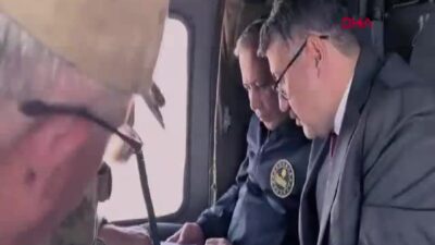 Bakan Yerlikaya Hakkari-İran Sınır Hattında Kritik Havadan İnceleme Gerçekleştirdi