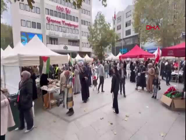 Çorlu'da Gazze için düzenlenen
