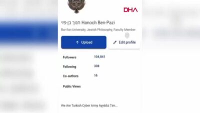 Ayyıldız Tim’den Tarihi Darbe: İsrailli Profesörün Üniversite Hesabı Hacklendi