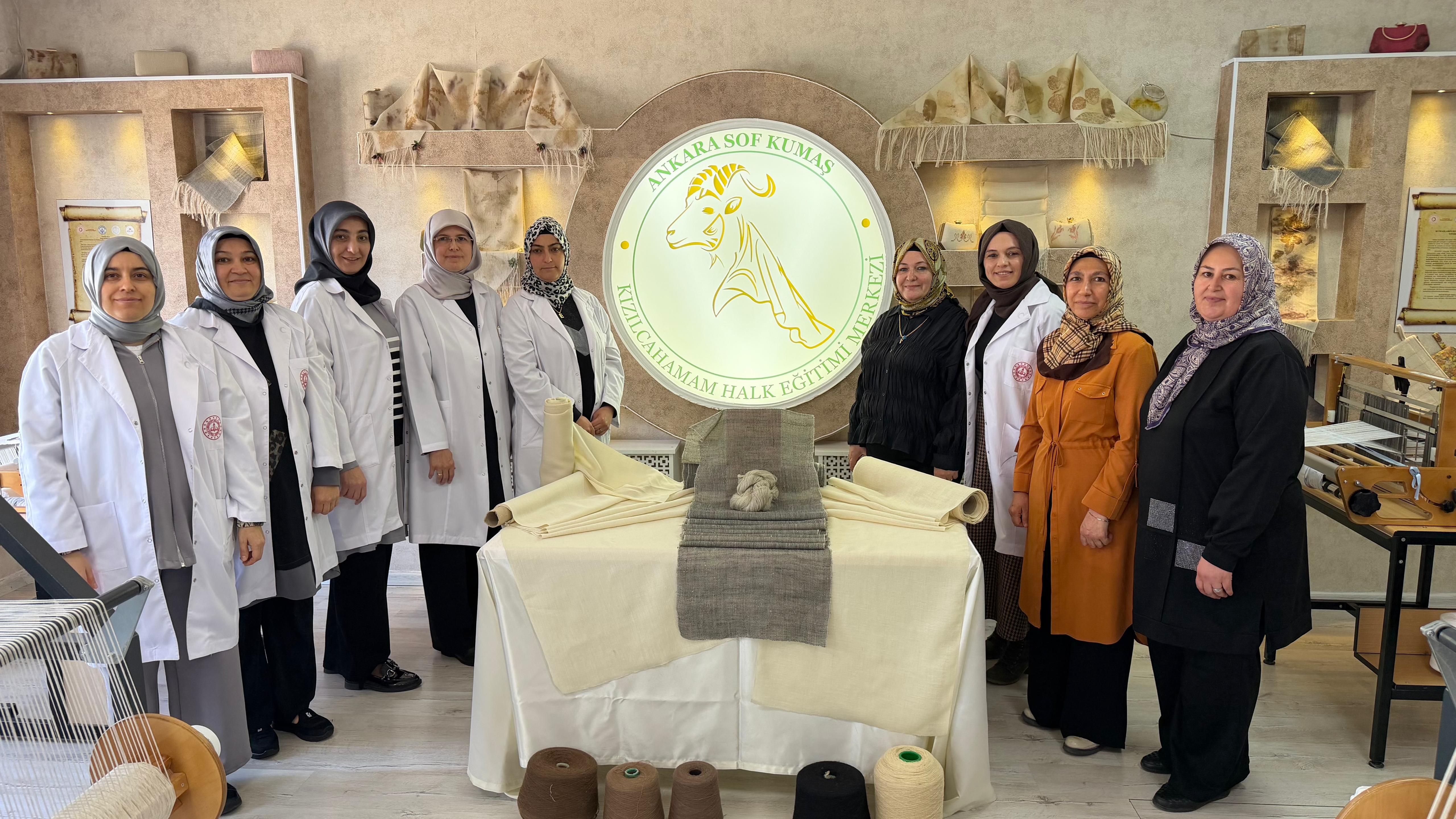 Ankara keçisinden üretilen tarihi sof