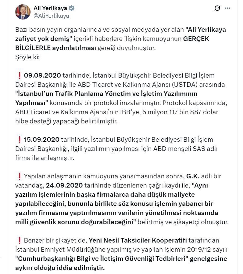 Bakan Yerlikaya’dan Sert Tepki: ‘Alçak Algı Çalışması’