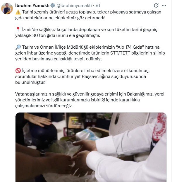Tarım ve Orman Bakanı İbrahim