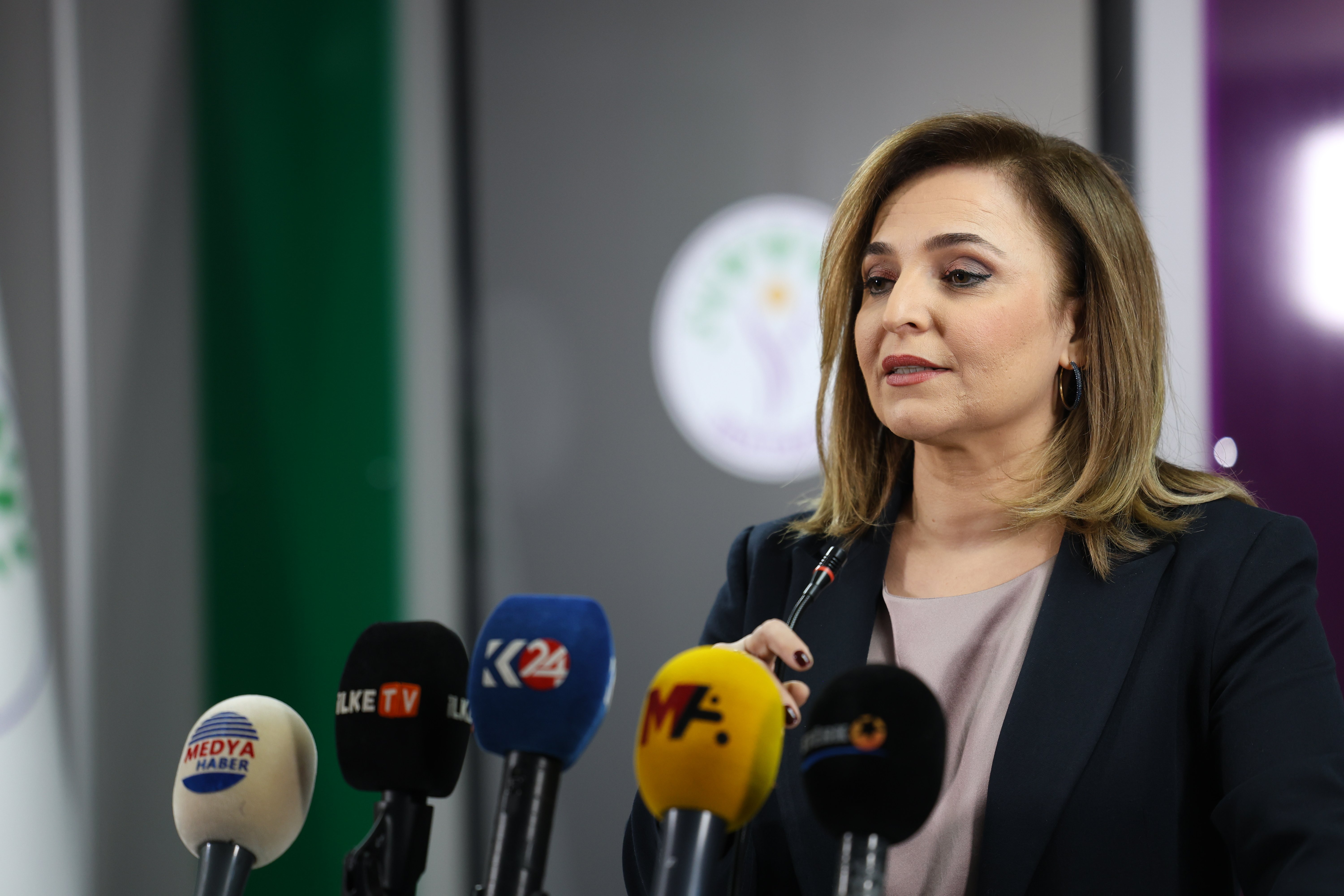 DEM Parti Sözcüsü Ayşegül Doğan,