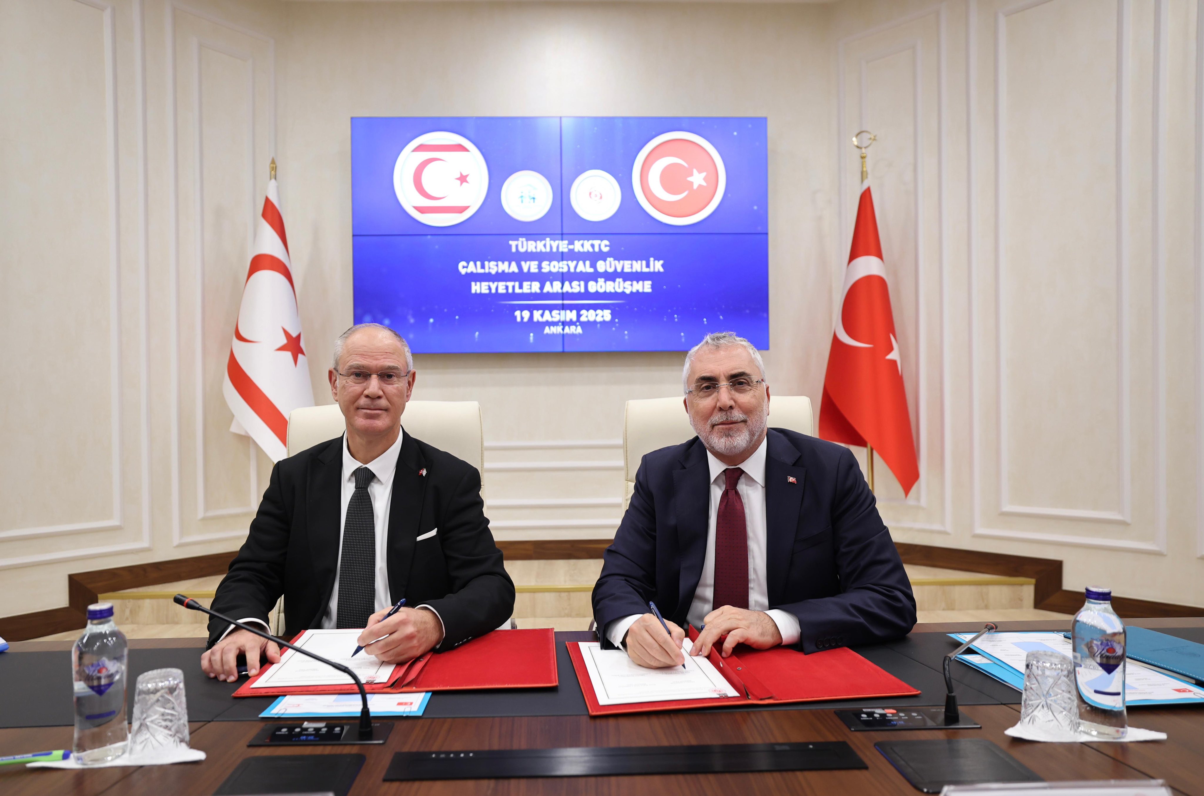Türkiye ile KKTC Arasında Tarihi İşbirliği: Çalışma ve Sosyal Güvenlik Anlaşması İmzalandı