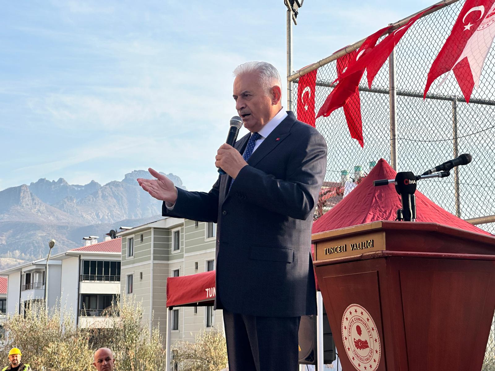 Binali Yıldırım, Tunceli'de yaptığı
