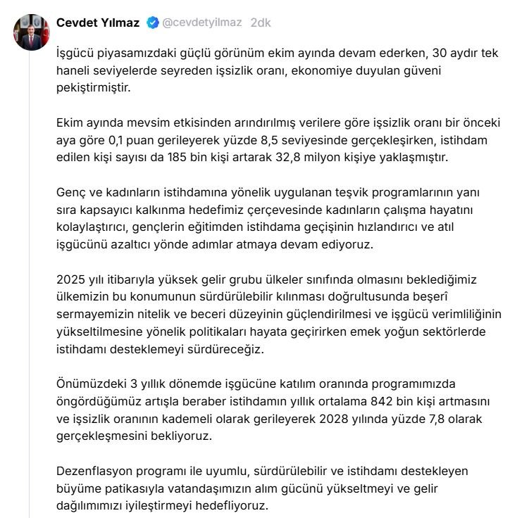 Cumhurbaşkanı Yardımcısı Cevdet Yılmaz,