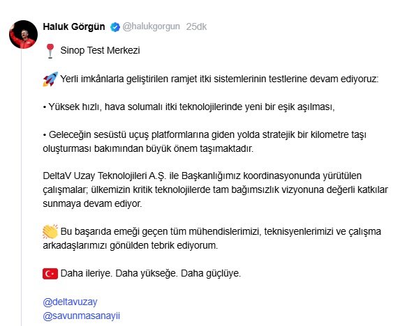 Savunma Sanayii Başkanı Haluk Görgün,