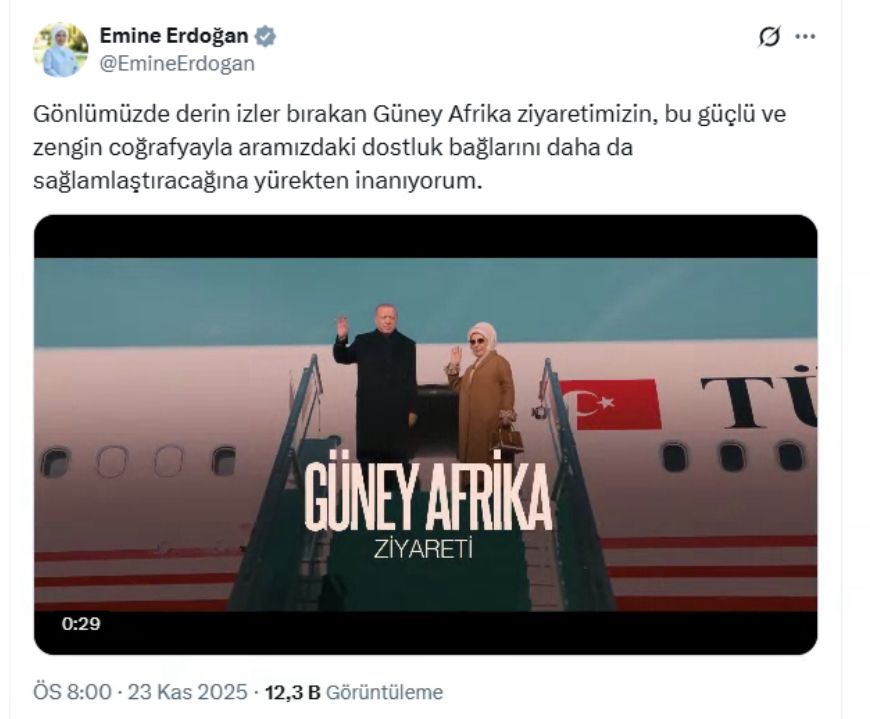 Emine Erdoğan, Güney Afrika