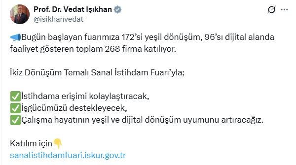 Çalışma ve Sosyal Güvenlik Bakanı