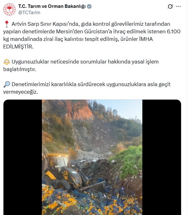 Tarım ve Orman Bakanlığı, Sarp