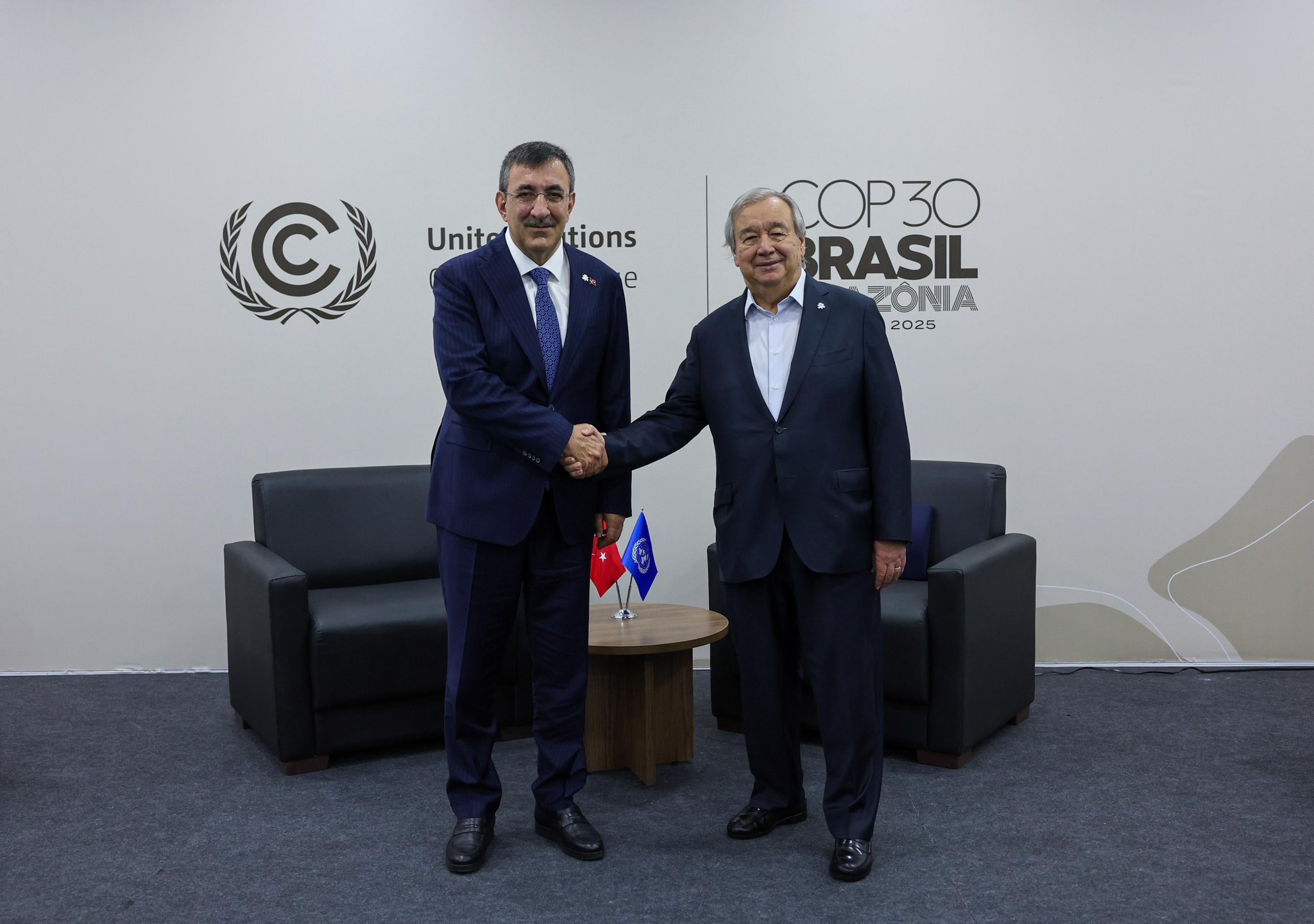 Cumhurbaşkanı Yardımcısı Yılmaz BM Genel Sekreteri Guterres ile Küresel Gündemi Masaya Yatırdı