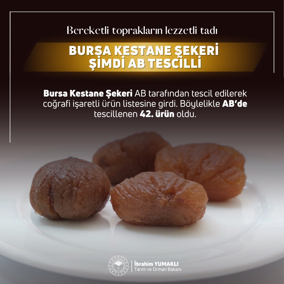 Bursa Kestane Şekeri ve İpsala Pirinci’ne AB’den Coğrafi İşaret Onayı!