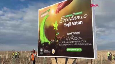 Eskişehir’de ‘Milli Ağaçlandırma Günü’nde 20 Bin Fidan Toprakla Buluştu