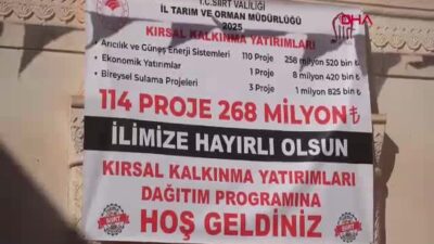 Siirt'te Kırsal Kalkınma Yatırımları Destekleme