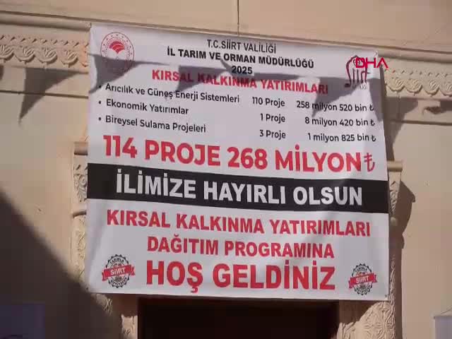 Siirt'te Kırsal Kalkınma Yatırımları