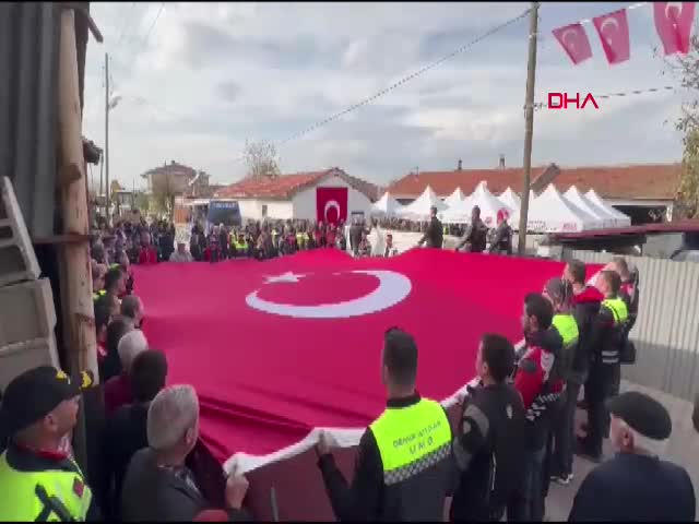 Trakya'daki 500 motosiklet tutkunu,