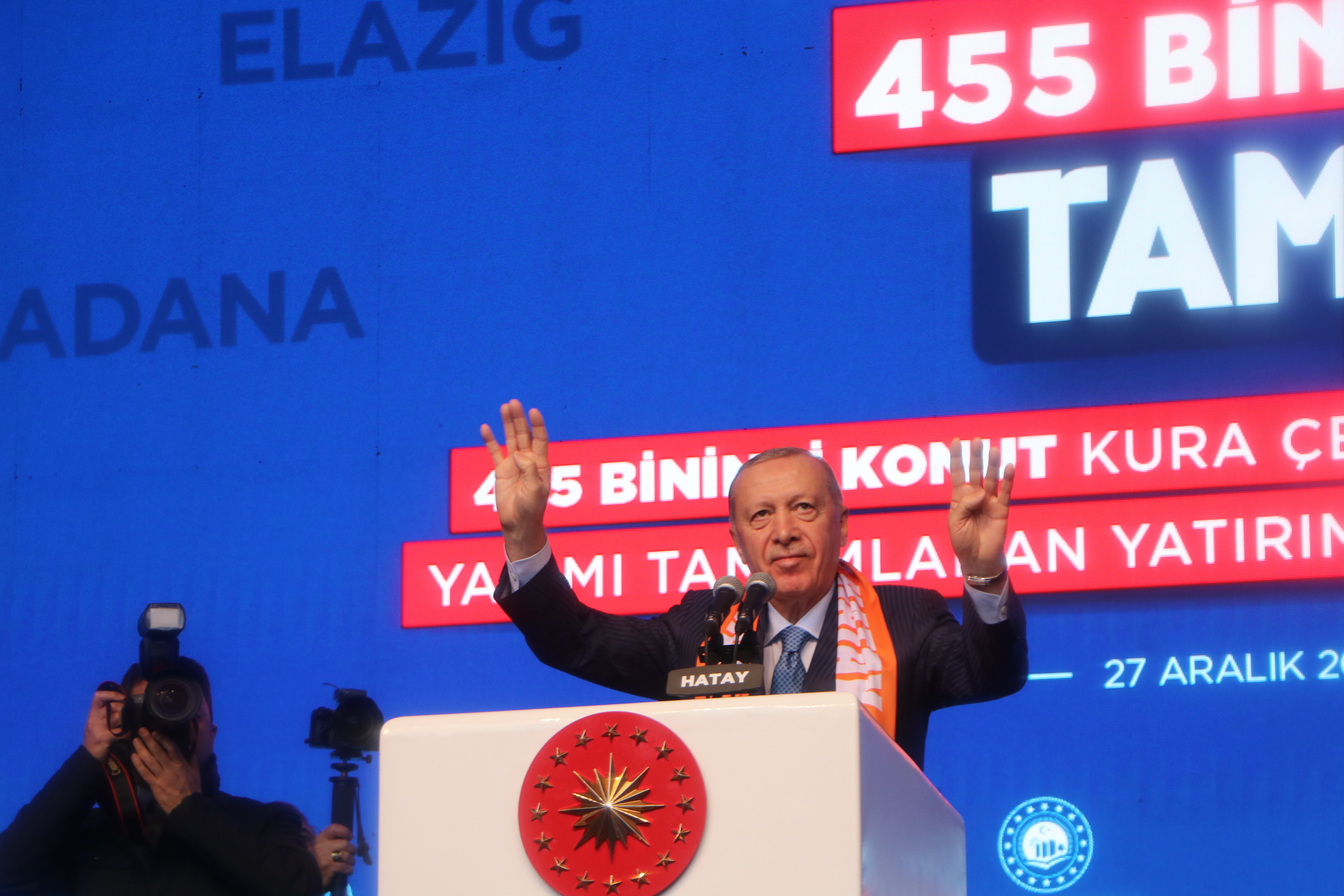 Cumhurbaşkanı Erdoğan, Hatay'da 455 bin
