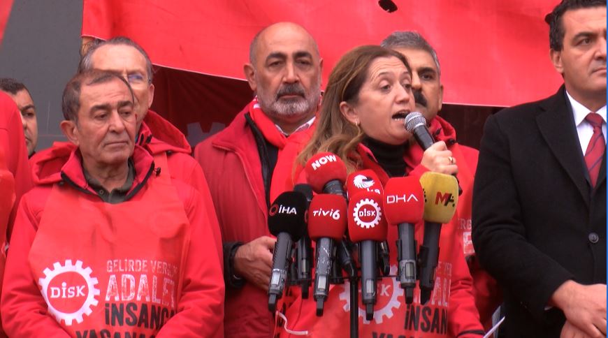 DİSK üyeleri, 'gelirde ve vergide