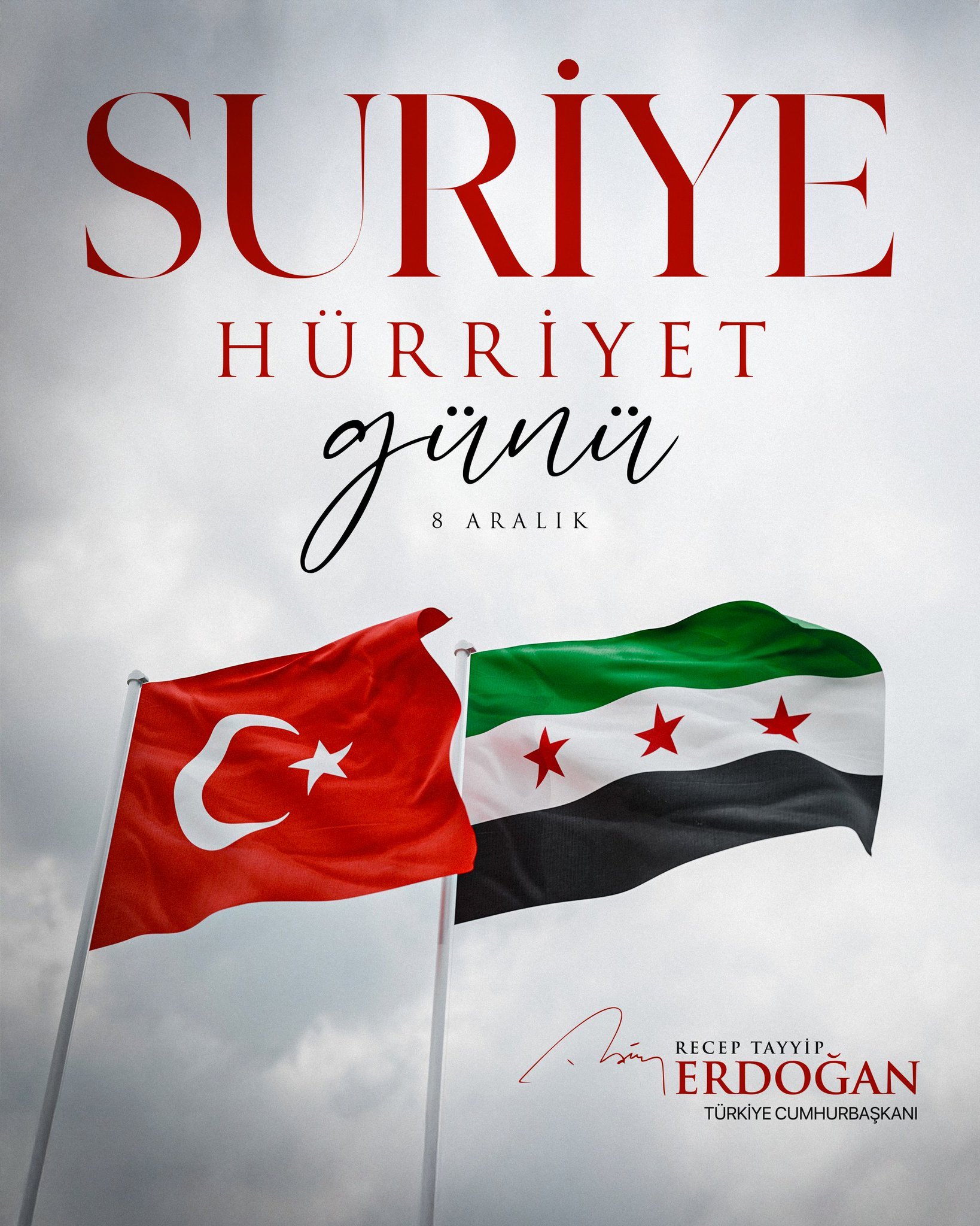 Cumhurbaşkanı Erdoğan’dan Suriye’deki 8 Aralık Devrimi’ne Destek Mesajı: ‘Her Türlü Desteği Vermeye Devam Edeceğiz’