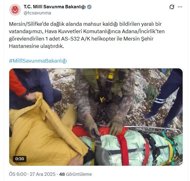 Milli Savunma Bakanlığı, Mersin Silifke'de