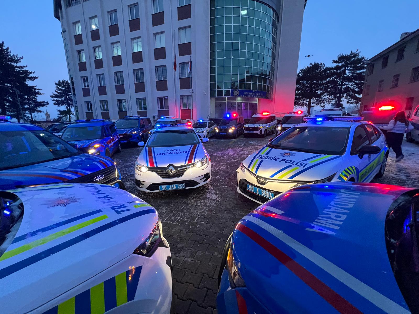 Nevşehir'de emniyet ve jandarma