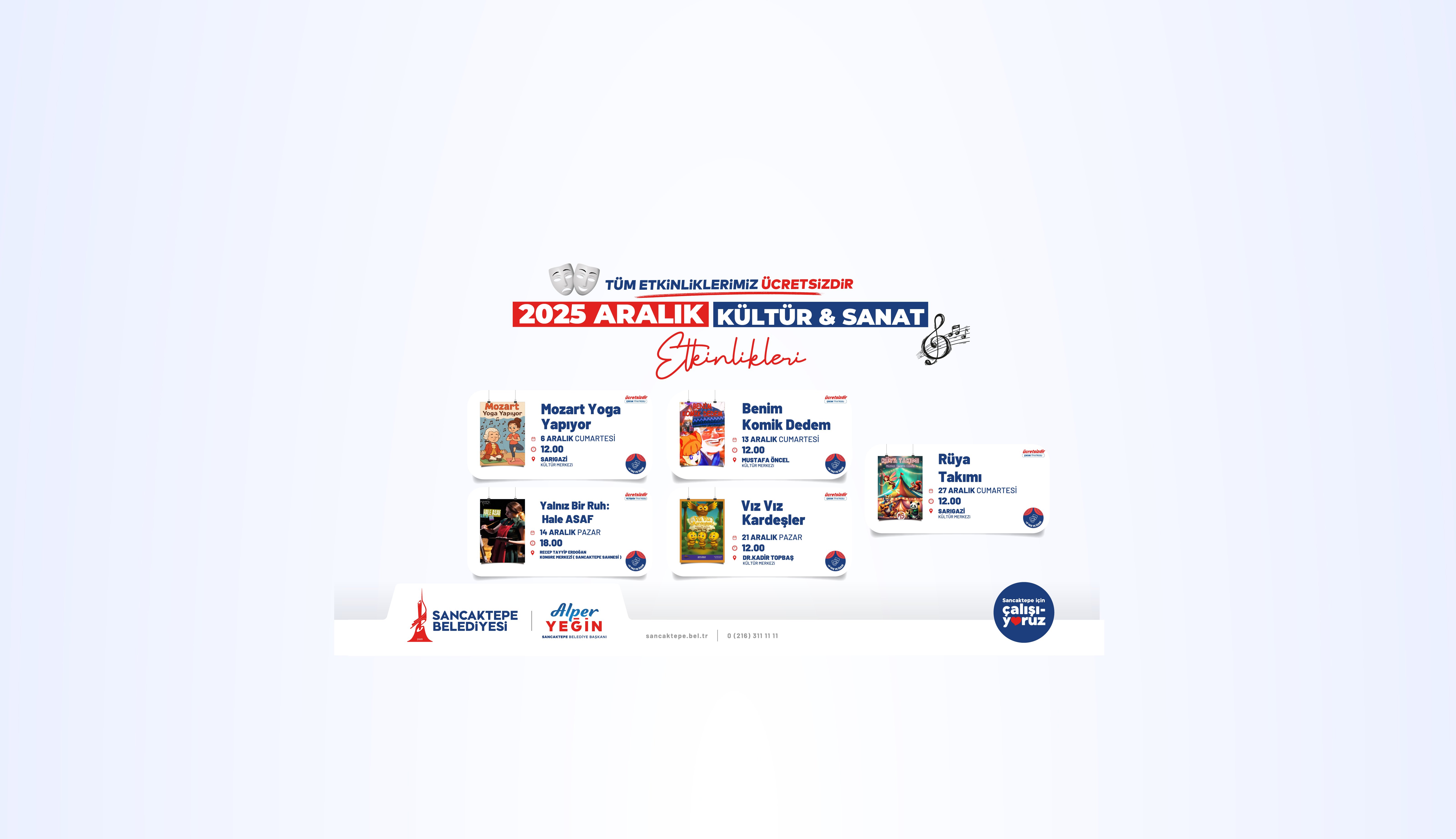 Sancaktepe Belediyesi Aralık Ayını Kültür ve Sanatla Dolduruyor