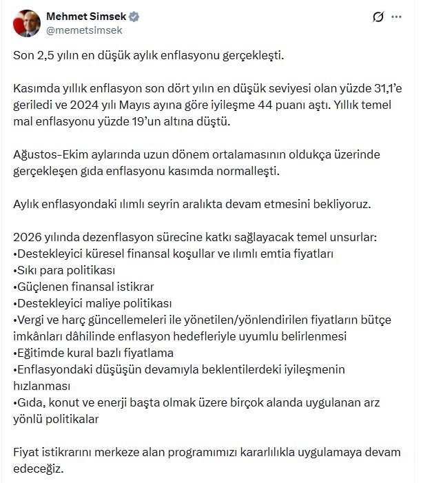 Hazine ve Maliye Bakanı Mehmet