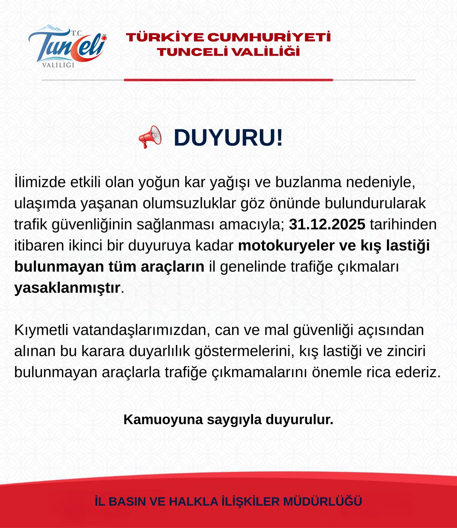 Tunceli'de yoğun kar yağışı 301