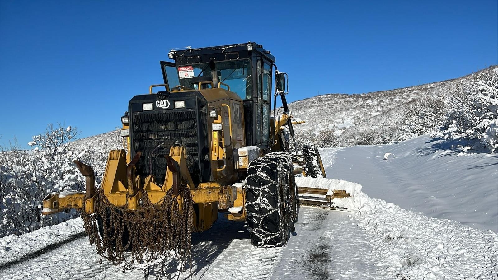 Elazığ'da etkili kar yağışı sonrası