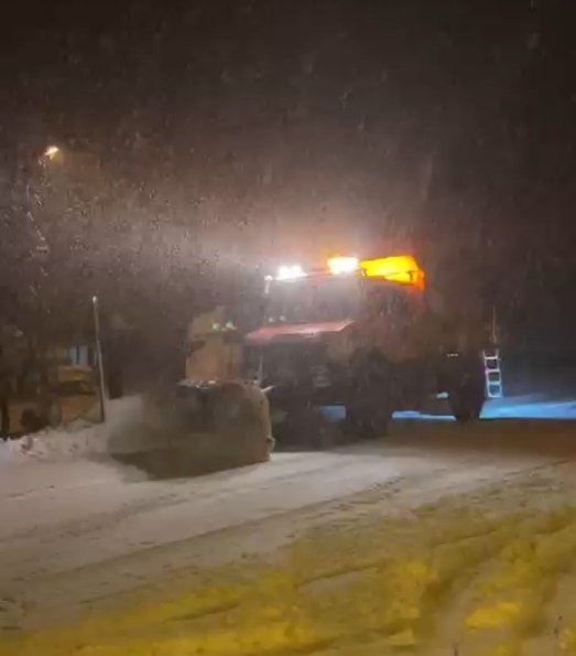 Kastamonu'da yoğun kar yağışı nedeniyle