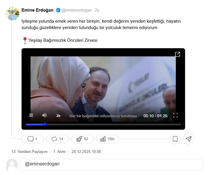 Emine Erdoğan, Yeşilay'ın düzenlediği Bağımsızlık