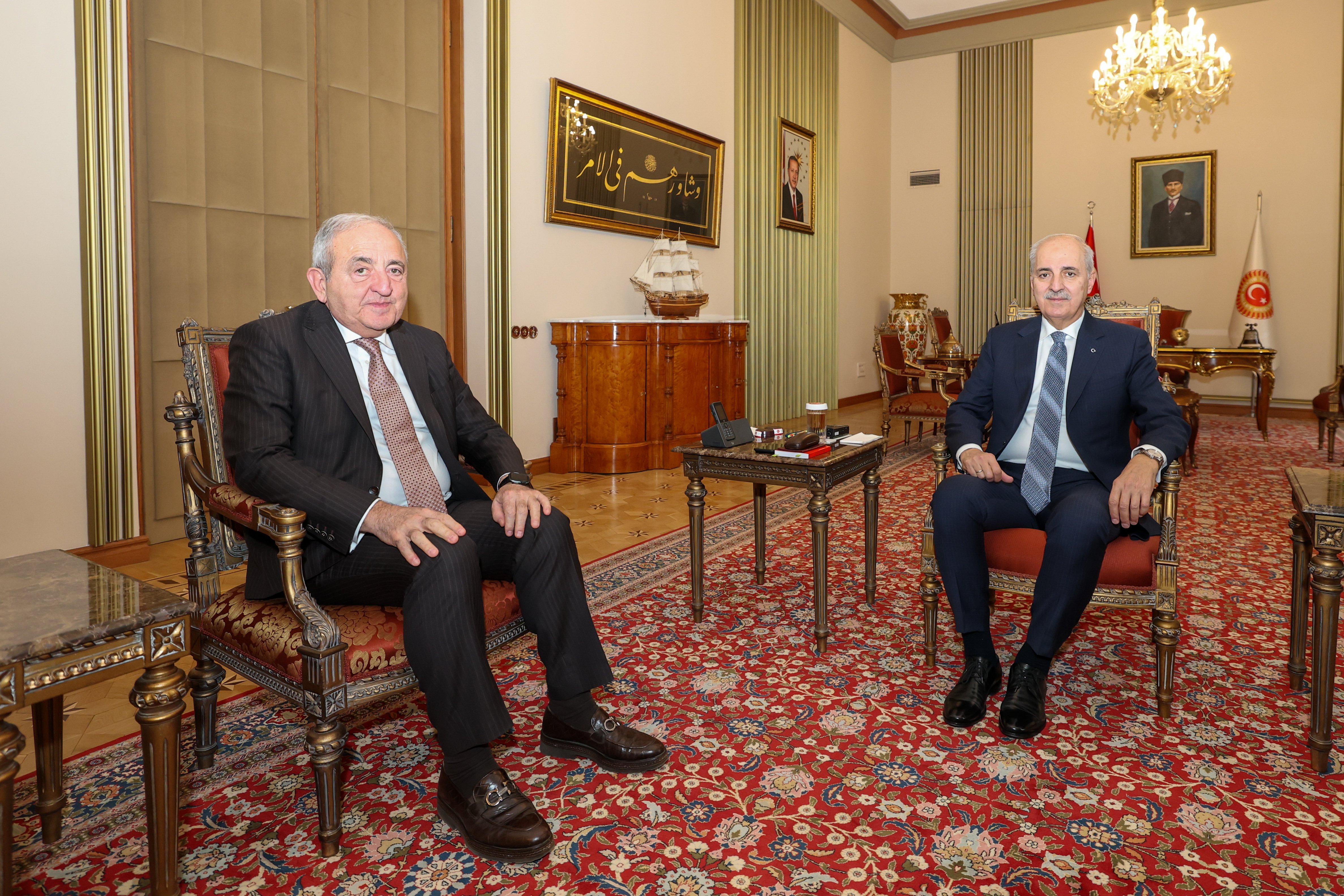 TBMM Başkanı Kurtulmuş’tan KEİPA Genel Sekreteri Hajiyev’e Önemli Kabul