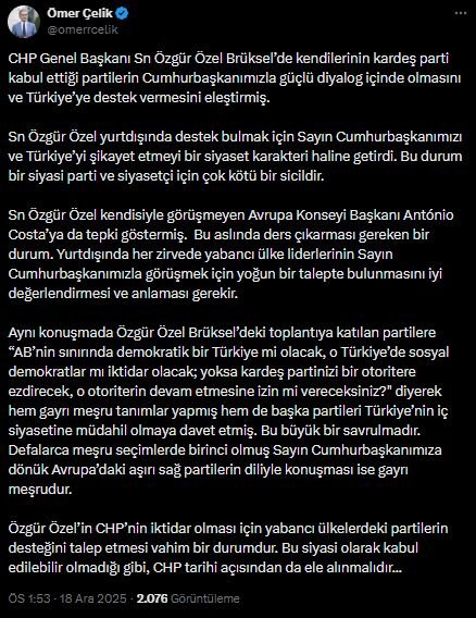 AK Parti Sözcüsü Ömer Çelik,